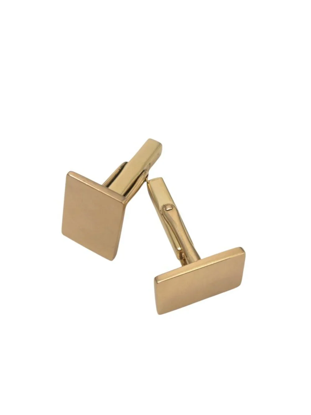 Tiffany & Co. 14K Yellow Gold Rectangle Cufflinks #24992